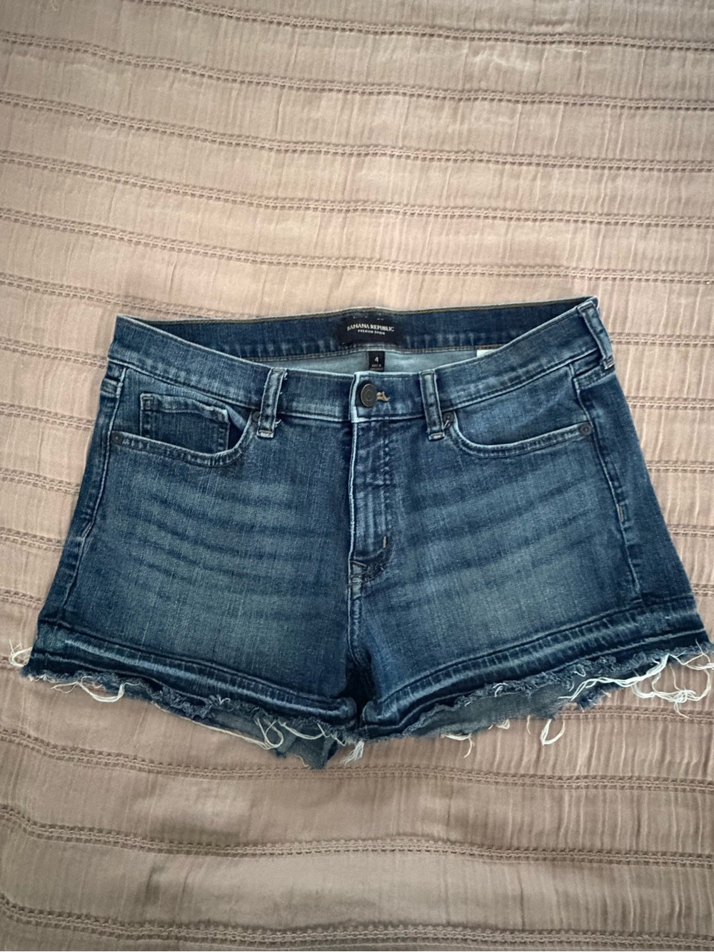 Banana Republic Dark Blue Denim Cutoff Shorts